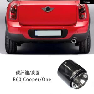 BMW ハイグロスブラックコーティングリアエキゾーストパイプ MINI COOPER JCW F/Rシリーズ カスタムパーツ アクセサリー 交換用部品 互換品 - R60 Cooper One
