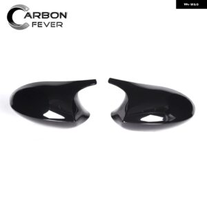 BMW ホワイト ABS ウイングミラー キャップ バックミラー カバー フェイスリフト済み E90 E91 E92 E93 E87 E81 E82 E88 は 1M M3S カスタム - black