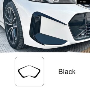 BMW フロント風ナイフ装飾ストリップ 3シリーズ G20 G21 LCI M スポーツ 2023+ カースタイリング 外装 アクセサリー カスタムパーツ アクセ - black
