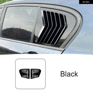 BMW リア三角シャッターパネル 装飾カバー トリム 1シリーズ F20 118I 120I 2011-2019 カースタイリング 外装 アクセサリー カスタムパーツ - black