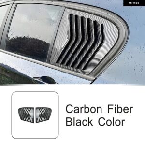 BMW リア三角シャッターパネル 装飾カバー トリム 1シリーズ F20 118I 120I 2011-2019 カースタイリング 外装 アクセサリー カスタムパーツ - Carbon fiber color