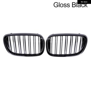 BMW PULLECO 7シリーズ G11 G12 730LI 740LI フロントグリル バンパー キドニーグリル フードレーシンググリル 16-20 カスタムパーツ アク - Gloss Black