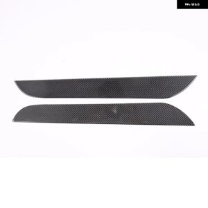 BMW X1 IX1 U10 U11 2023-2024 フロントドアアンチキックパネル ステッカー トリム ソフトカーボンインテリア アクセサリー カスタムパーツ - black