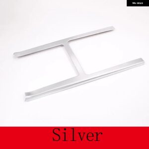 ランドローバー ABS カーボン レンジローバー VELAR 2017-20 カーセンターコンソール装飾フレームトリム カーアクセサリー カスタムパーツ - Silver