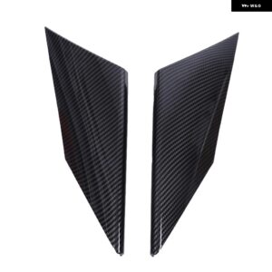 BMW ABS カーボン/ブラック 5シリーズ G60 2024+ カーセンターコントロールティーカップサイドパネル カバー ステッカー インテリア アクセ - carbon fiber