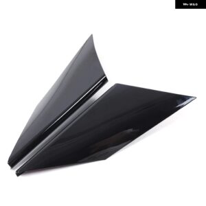 BMW ABS カーボン/ブラック 5シリーズ G60 2024+ カーセンターコントロールティーカップサイドパネル カバー ステッカー インテリア アクセ - black
