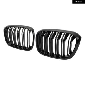 BMW ダブルスラットフロントグリル キドニーグリル 3 4 X3 G01 G08 X4 G02 2018-21 レーシンググリル スタイリング カスタムパーツ アクセ - Gloss Black