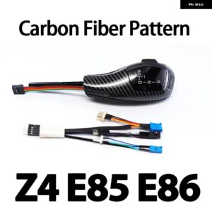 BMW 3 色グラデーション LED ライト ギア シフトノブ 自動変速機ロッドヘッド Z4 E89 E85 E86 2001-2016 カスタムパーツ アクセサリー 交換 - E85 E86 Carbon fiber