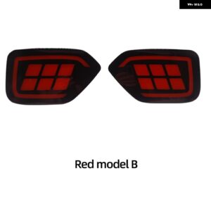 スバル 車 LED リアバンパー リフレクターライト XV 2018 - 2023 アウトバック 2015 - 2020 テールブレーキ フォグ - red B