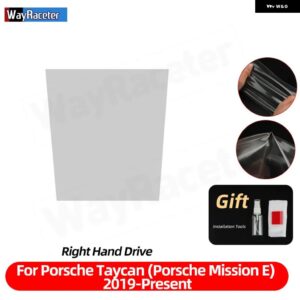 ポルシェ 自己修復アンチスクラッチ TPU ビニールインテリア ペイントフィルム タイカン 2019-24 アクセサリー カスタムパーツ アクセサリ - RHD only console