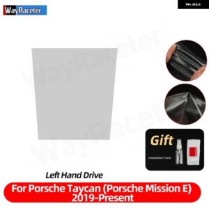 ポルシェ 自己修復アンチスクラッチ TPU ビニールインテリア ペイントフィルム タイカン 2019-24 アクセサリー カスタムパーツ アクセサリ - LHD only console