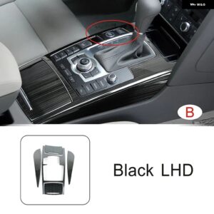 アウディ ステンレス センターコンソールギアシフトフレーム装飾カバー トリム A6 C6 2005-2011 LHD カースタイリングインテリア カスタム - Color Name