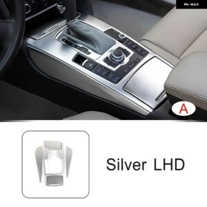 アウディ ステンレス センターコンソールギアシフトフレーム装飾カバー トリム A6 C6 2005-2011 LHD カースタイリングインテリア カスタム - Color Name