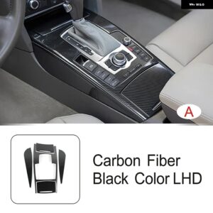 アウディ ステンレス センターコンソールギアシフトフレーム装飾カバー トリム A6 C6 2005-2011 LHD カースタイリングインテリア カスタム - Color Name