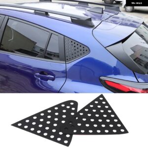 スバル CROSSTREK 2024 合金黒バックミラー サイドトライアングルリアサイドウィンドウ ガラス プレートカーアクセサリー カスタムパ - Style A -1