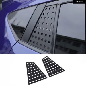 スバル CROSSTREK 2024 合金黒バックミラー サイドトライアングルリアサイドウィンドウ ガラス プレートカーアクセサリー カスタムパ - Style B-1