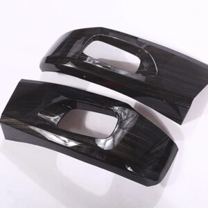 ランドローバー ディスカバリー スポーツ 2015-2017 ABS プラスチック カーボン スタイル カーシート サイドフレーム トリム アクセサリー - Black Wood Grain
