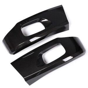 ランドローバー ディスカバリー スポーツ 2015-2017 ABS プラスチック カーボン スタイル カーシート サイドフレーム トリム アクセサリー - carbon fiber