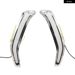 スバル 車 DRL フォレスター 2013-18 LED デイタイム ランニングライト デイライト ダイナミック ウィンカーフォグランプ カスタ