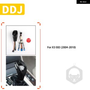 BMW X3 E83 38261 アクセサリー車内 LED ギア シフトノブ シフターボタン交換部品 カスタムパーツ アクセサリー 交換用部品 互換品 - carbon fiber