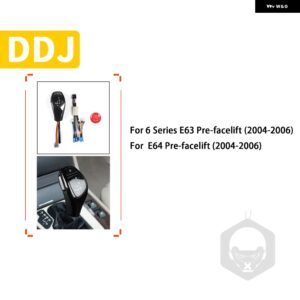 BMW 6シリーズ M6 E63 E64 2004 2005 2006 アクセサリー車内 LED ギア シフトノブ シフタースタートボタン交換部品 カスタムパーツ アクセ - black