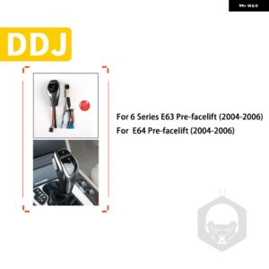 BMW 6シリーズ M6 E63 E64 2004 2005 2006 アクセサリー車内 LED ギア シフトノブ シフタースタートボタン交換部品 カスタムパーツ アクセ - Silver