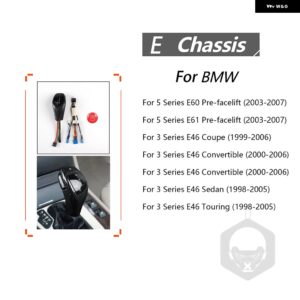 BMW E46 E60 E61 35916 アクセサリー車内 LED ギア シフトノブ シフタースタートボタン カスタムパーツ アクセサリー 交換用部品 互換品 - carbon fiber