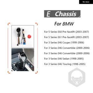 BMW E46 E60 E61 35916 アクセサリー車内 LED ギア シフトノブ シフタースタートボタン カスタムパーツ アクセサリー 交換用部品 互換品 - Silver