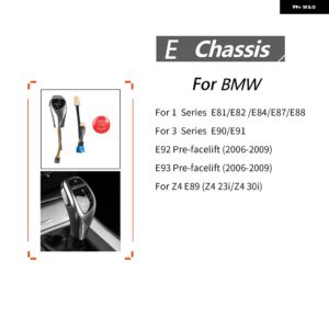 BMW E81 E82 E84 E87 E88 Z4 E89 23I 30I E90 E91 E92 E93 アクセサリー車内 LED ギア シフトノブ シフタースタートボタン カスタムパーツ - Silver