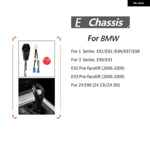 BMW E81 E82 E84 E87 E88 Z4 E89 23I 30I E90 E91 E92 E93 アクセサリー車内 LED ギア シフトノブ シフタースタートボタン カスタムパーツ - carbon fiber