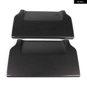 ランドローバー レンジローバー ヴォーグ 2018+ カーシートバック アンチキックパネル ABS カーボンパターン インテリア アクセサリー カス - Carbon fiber pattern