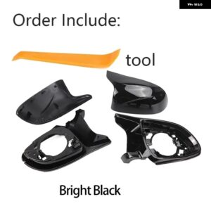 BMW 4個 光沢ブラックカーボンパターンバックミラー 外装 サイドミラー キャップ X3 IX3 G01 G08 X4 G02 X5 G05 X6 G06 X7 G07 カスタムパ - Bright Black