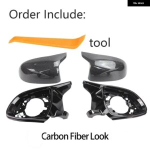 BMW 4個 光沢ブラックカーボンパターンバックミラー 外装 サイドミラー キャップ X3 IX3 G01 G08 X4 G02 X5 G05 X6 G06 X7 G07 カスタムパ - Carbon Fiber Look