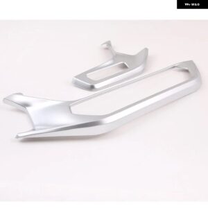 BMW 1シリーズ 2シリーズ F40 F44 2020-2024 ABS カーボン中央制御エアアウトレット装飾フレームステッカー アクセサリー カスタムパーツ - Silver