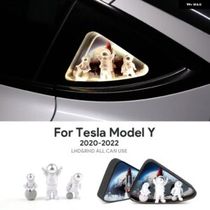 テスラ リアウィンドウ トライアングルトリム ライト モデル Y 2020-24 トライアングル装飾ランプ アクセサリー カスタムパーツ アクセサ - Silver