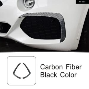 BMW フロント風ナイフ装飾ストリップ X5 F15 M スポーツ 2014-2018 カースタイリング 外装 アクセサリー カスタムパーツ アクセサリー 交換 - Carbon fiber color