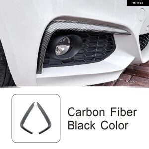 BMW フロント風ナイフ装飾ストリップ 2シリーズ F22 F23 M スポーツ 2015-2019 カースタイリング 外装 アクセサリー カスタムパーツ アクセ - Carbon fiber color