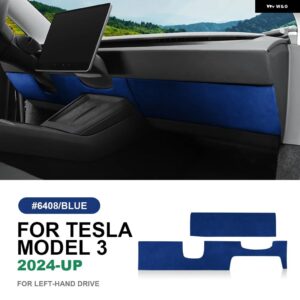 テスラ イタリアトップスエードインパネトリム ステッカー モデル 3 ハイランド 2024 以降の装飾インテリア アクセサリー カスタムパーツ