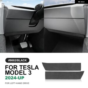 テスラ イタリアトップスエードインパネトリム ステッカー モデル 3 ハイランド 2024 以降の装飾インテリア アクセサリー カスタムパーツ