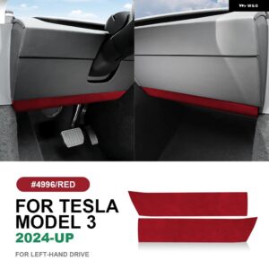 テスラ イタリアトップスエードインパネトリム ステッカー モデル 3 ハイランド 2024 以降の装飾インテリア アクセサリー カスタムパーツ