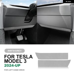 テスラ イタリアトップスエードインパネトリム ステッカー モデル 3 ハイランド 2024 以降の装飾インテリア アクセサリー カスタムパーツ