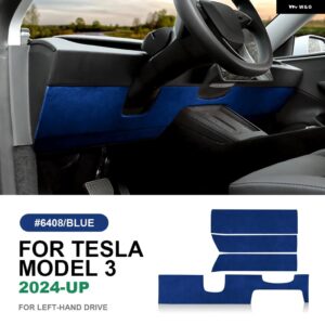 テスラ イタリアトップスエードインパネトリム ステッカー モデル 3 ハイランド 2024 以降の装飾インテリア アクセサリー カスタムパーツ