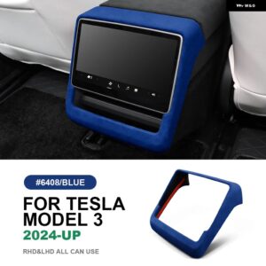 テスラ イタリアトップスエード モデル 3 ハイランド 2024 以降リアスクリーンフレームカバー アンチスクラッチトリム インテリア カーアク - Model 3 Highland D