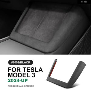 テスラ イタリアトップスエード モデル 3 ハイランド 2024-UP 中央制御ワイヤレス充電フレームカバー トリム カーアクセサリー カスタムパ - Model 3 Highland A