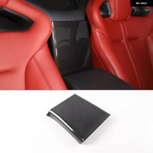 ジャガー ABS カーボン 2013-2024 F-TYPE カースタイリング中央アームレスト ボックスカバー ステッカー カーインテリア アクセ - Style 2 Carbon Fiber