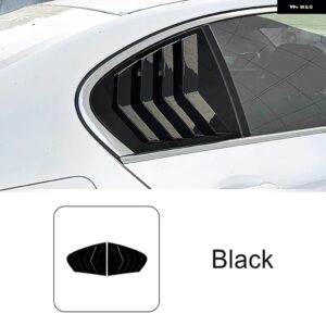 BMW リア三角シャッターパネル 装飾カバー トリム 5シリーズ F10 2011-2017 カースタイリング 外装 アクセサリー カスタムパーツ アクセサ - black