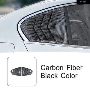 BMW リア三角シャッターパネル 装飾カバー トリム 5シリーズ F10 2011-2017 カースタイリング 外装 アクセサリー カスタムパーツ アクセサ - Carbon fiber color