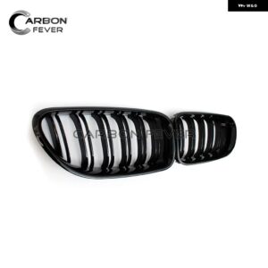 BMW 6シリーズ F06 グラン クーペ キドニー グリル ABS 2 スラット F12 クーペ F13 コンバーチブル交換用フロント バンパー グリル 2011-20 - 2-fin Gloss Black