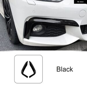 BMW フロント風ナイフ装飾ストリップ 4シリーズ F32 F33 F36 M スポーツ 2014-2020 カースタイリング 外装 アクセサリー カスタムパーツ ア - black