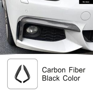 BMW フロント風ナイフ装飾ストリップ 4シリーズ F32 F33 F36 M スポーツ 2014-2020 カースタイリング 外装 アクセサリー カスタムパーツ ア - Carbon fiber color